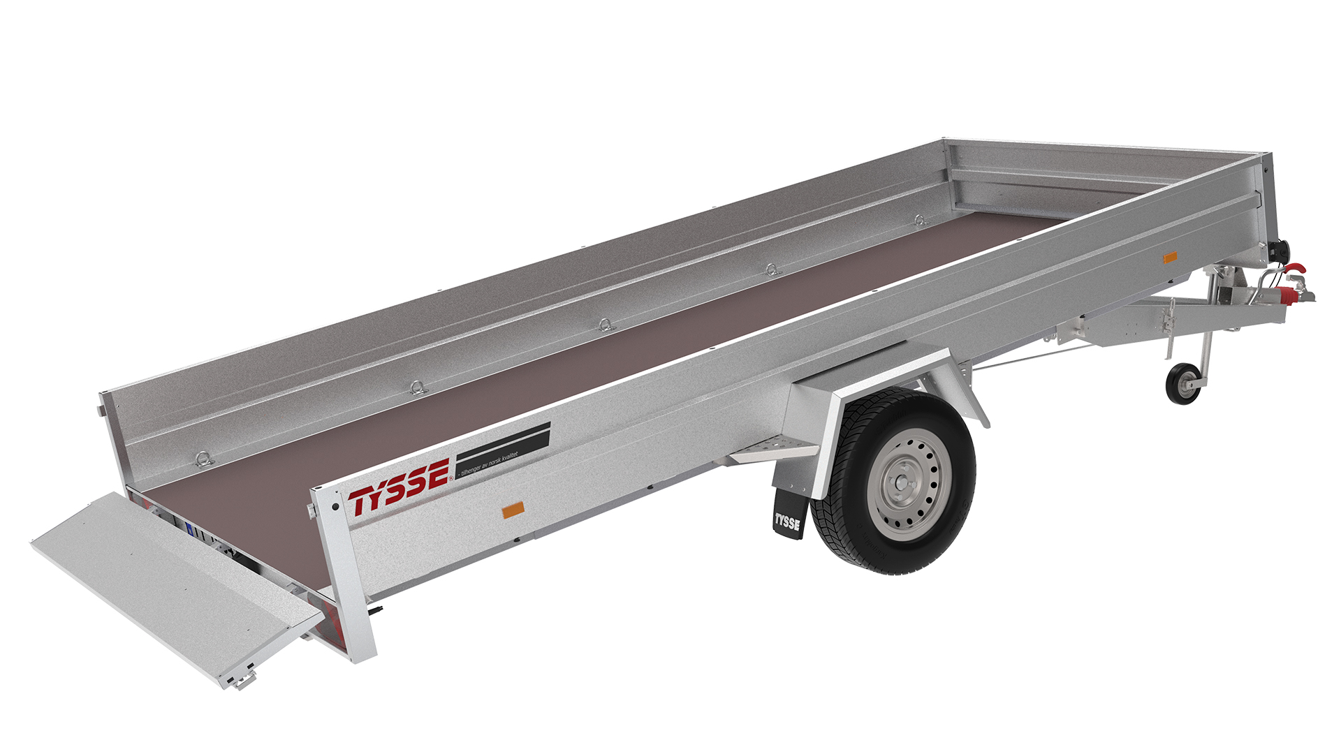 Tilhenger 6270 skrutipp 1300Kg-410x180 35cm sider